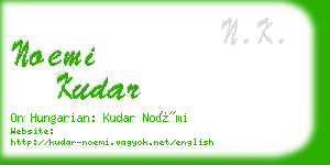 noemi kudar business card